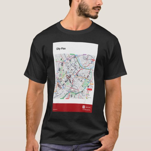 Vienna city plan T-Shirt (Vorderseite)