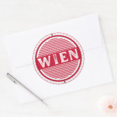 Vienna City Pride Emblem – Austrian Identity Runder Aufkleber (Umschlag)