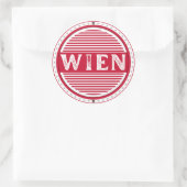 Vienna City Pride Emblem – Austrian Identity Runder Aufkleber (Tasche)