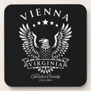 Vienna Fairfax Landkreis Virginia Vintag Eagle Getränkeuntersetzer