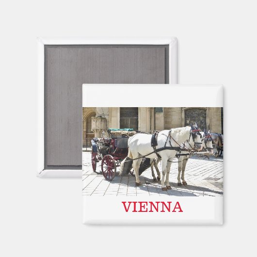 Vienna Fiaker Magnet (Vorderseite/Rückseite)