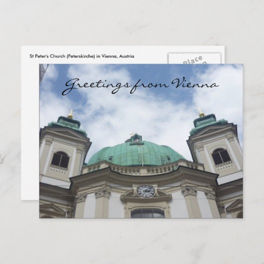 Vienna Postkarte (Vorne/Hinten)