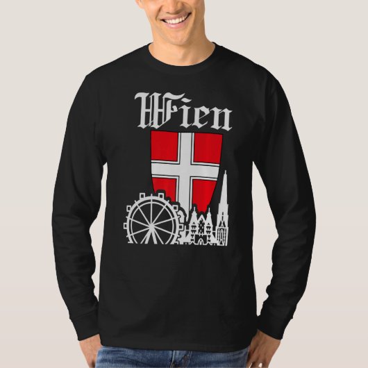 Vienna Skyline Austria Ferris Wheel Prater Stephan T-Shirt (Vorderseite)