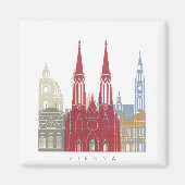 Vienna skyline poster magnet (Vorne)