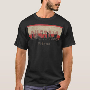 vienna Skyline Vacation Souvenir Stadtflagge T-Shirt