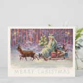 Vienna Woods Santa Feiertagskarte (Stehend Vorderseite)