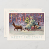 Vienna Woods Santa Feiertagspostkarte (Vorne/Hinten)