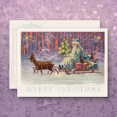 Vienna Woods Santa Postcard Feiertagspostkarte