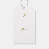 Viennese Whirls Biscuit Drawing Christmas Geschenkanhänger (Rückseite)