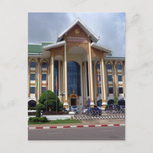 vientiane Gebäude Postkarte