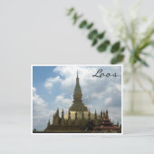 Vientiane golden stupa postkarte (Stehend Vorderseite)