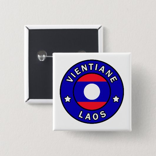 Vientiane Laos Button (Vorne & Hinten)