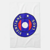 Vientiane Laos Geschirrtuch (Vertikal)