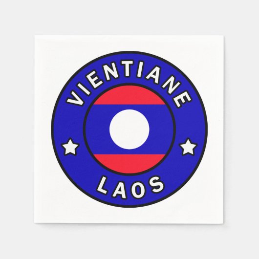 Vientiane Laos Serviette (Vorderseite)