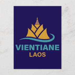 Vientiane Laos Southeast Asia Postkarte