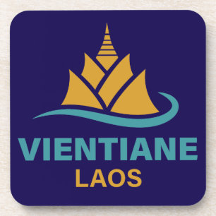 Vientiane Laos Südostasien Getränkeuntersetzer