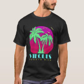 Vieques Puerto Rico Palm Trees T-Shirt (Vorderseite)