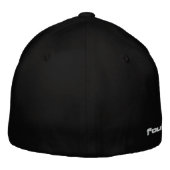 Vier4ths - Weißes Logo vorne/Seite Bestickte Baseballkappe (Rückseite)