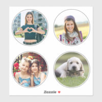 Vier 3,5" Fotos der Circle Family