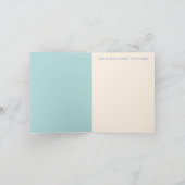 Vier 4-Buchstaben Baby-Name Neueltern gratulieren Dankeskarte (Innenseite)