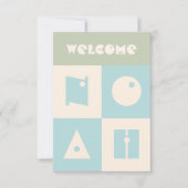 Vier 4-Buchstaben Baby-Name Neueltern gratulieren Dankeskarte (Vorderseite)