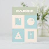 Vier 4-Buchstaben Baby-Name Neueltern gratulieren Dankeskarte (Stehend Vorderseite)