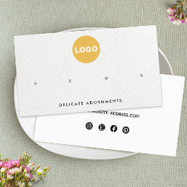 Vier 4-Loch-Logokombination Visitenkarte