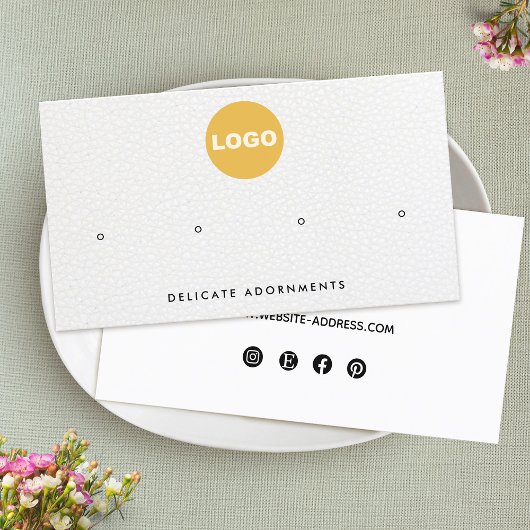 Vier 4-Loch-Logokombination Visitenkarte