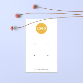 Vier 4-Loch-Plakathalter-Logo Visitenkarte