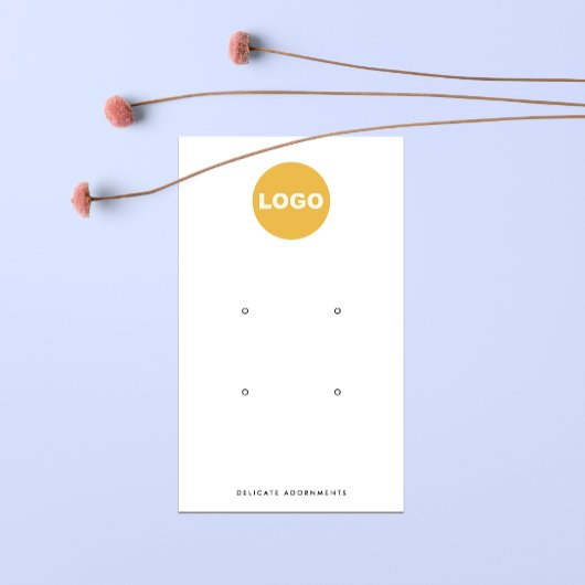 Vier 4-Loch-Plakathalter-Logo Visitenkarte