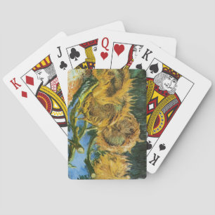 Vier abgeschnittene Sonnenblumen, Vincent van Gogh Spielkarten