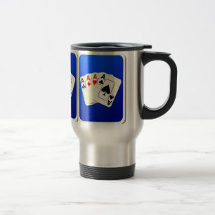 Vier Aces Aluminium Travel Mug Reisebecher