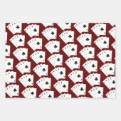 Vier Aces Card Sharing Collection Geschenkpapier Set (Vorderseite)