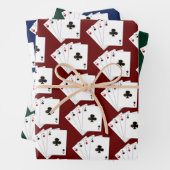 Vier Aces Card Sharing Collection Geschenkpapier Set (Beispiel)