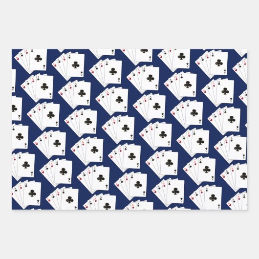 Vier Aces Card Sharing Collection Geschenkpapier Set (Vorderseite 3)