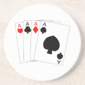 Vier-Aces-Design Getränkeuntersetzer (Vorne)