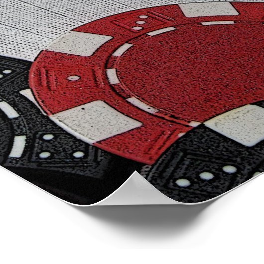 Vier-Aces-Leinwand Poster (Ecke)