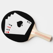 Vier Aces Ping Pong Paddle Tischtennis Schläger (Seitenansicht)