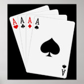 Vier-Aces-Poster Poster (Vorne)