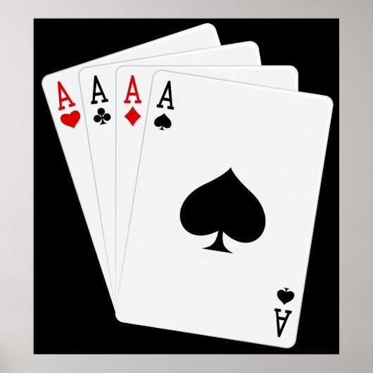 Vier-Aces-Poster Poster (Vorne)