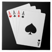 Vier Aces Tile Fliese (Vorderseite)