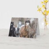 Vier Adoptionen - Galloping to Freedom Grußkarte Karte (Gelbe Blume)