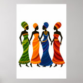 Vier afrikanische Frauen Poster (Vorne)
