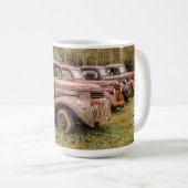 Vier alte Lastwagen Kaffeetasse (VorderseiteRechts)