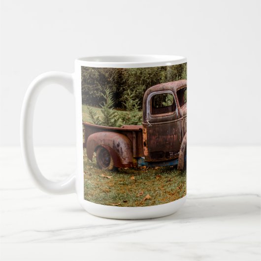 Vier alte Lastwagen Kaffeetasse (Links)