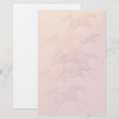 Vier alte Pferde stationär Briefpapier (Vorne/Hinten)