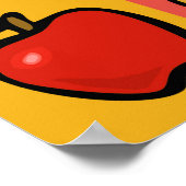 Vier Äpfel Poster (Ecke)