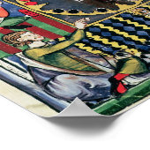 Vier arabische Backgammon-Spieler Poster (Ecke)