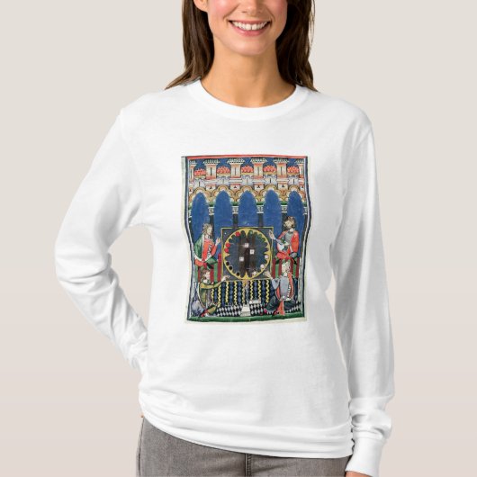 Vier arabische Backgammon-Spieler T-Shirt (Vorderseite)