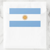 VIER argentinische Flagge Rechteckiger Aufkleber (Tasche)